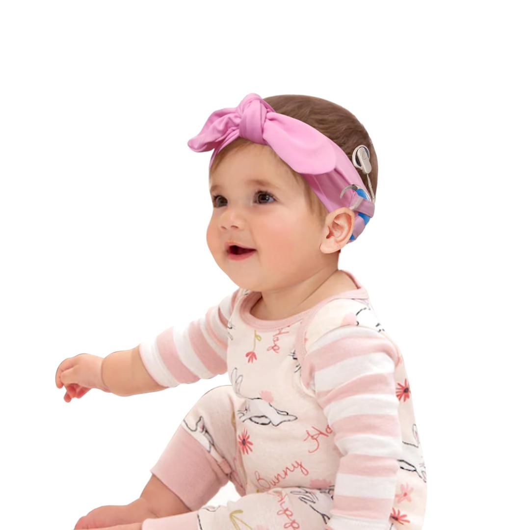 rainbowstar 2 Pack Cochlear Implant Headband with Bow for Children Hearing Aid Accessories Keep Cochlear Implant Secure