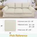 Couch Arm Covers, Waterproof Armrest Cover for Sofa, Loveseat, Armchair, Non-Slip Recliner Arm Cover, Sofa Arm Covers, Headrest Cover, Arm Chair Covers Set of 2 (Beige, 26"×26")