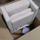 Yaheetech Rocking Chair, Modern Glider Chair, Recliner Armchair with Wood Legs and Side Pocket, Nursery Rocking Accent Chair with High Back for Living Room Bedroom, Beige