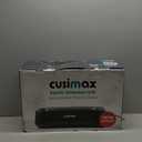 Indoor Grill, CUSIMAX Smokeless Grill Indoor, 1500W Electric Grill Griddle Korean BBQ with LED Smart Display & Tempered Glass Lid, Non-stick Removable Grill Plate & Griddle Plate, Black