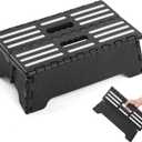 5 inch Lightweight Portable Folding Step - Great for Kitchen, Bathroom, Bedroom, Kids or Adults -Opens Easy with One Flip