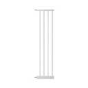 1.37" Ultra Narrow Spacing Extra Wide Dog Pet Gate Pressure Mounted Walk Through Double Lock Swing Auto Close Safety White Metal Toddler Baby Puppy Pet for Indoor, Doorway, Kitchen 7.87"