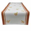 Home Bargains Plus Thanksgiving Contemporary Blue Pumpkin Fabric Napkins, Set of 8, Fall Harvest Easy Care Cloth Napkins