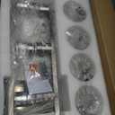 6-Light Bathroom Light Fixtures, Vanity with Clear Glass, Brushed Nickel Lighting Fixtures Over Mirror, 42inch Large Lights for Bathroom