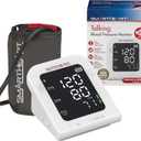 SmartHeart Blood Pressure Monitor | Wide-Range Upper Arm Cuff | Talking English Spanish Audible Instructions and Results | 199-Reading Memory