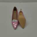 GENSHUO Women's Closed Toe Stiletto High Heels Dress 4 Inch Heeled Pointed Toe Party Homecoming Wedding Pump Shoes (8.5, Pink)