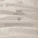 Bioweaves 100% Organic Washed Cotton Percale Weave Body Pillow Cover GOTS Certified Body Pillow Pillowcase 21 x 54, F Dew