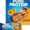 Pure Protein Bars, High Protein, Nutritious Snacks to Support Energy, Low Sugar, Gluten Free, Chocolate Peanut Butter, 1.76oz, 10 Count (Packaging May Vary)(BB: 27 May, 2026)