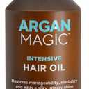 Argan Magic Intensive Hair Oil - Restores Manageability and Elasticity | Adds Shine and Gloss | Controls Frizz | Made in USA, Paraben Free, Cruelty Free (4 oz) (4 Fl Oz (Pack of 1))