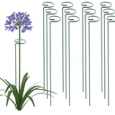 Thealyn 36 Inch 12 Packs Plant Support Stakes,Garden Single stemmed Plant Support Hoops, Plant Prop, for Flowers,Orchid, Tomatoes Peony Lily Rose (36 inch)