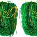 2 x 2 Pack Garden Trellis Netting - Heavy-Duty Plant Support, 6 Feet x 16.5 Feet, Flexible String Net for Climbing Plants