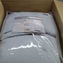 Harbor House Cotton Muslin Quilt Set Blue King, Crinkled Texture with Embroidered Tacking, Lightweight All Season Comfort, 250GSM Fill, Oeko-TEX Certified, Includes Matching Shams