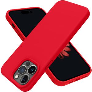 OTOFLY Designed for iPhone 14 Pro Case, Silicone Shockproof Slim Thin Phone Case for iPhone 14 Pro 6.1 inch (Red)