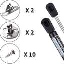 Vepagoo 10 Inch Gas Struts 22Lb Shocks Lift Supports Compatible with Truck Pickup Tool Box Lid RV Door, for Cabinet Lid Door, Set of 2