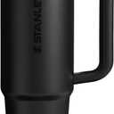 STANLEY Quencher ProTour Flip Straw Tumbler with Leakproof Lid | Built-In Straw & Handle | Cupholder Compatible for Travel | Insulated Stainless Steel Cup | BPA-Free (30 Ounces, Black)