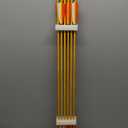 TOPARCHERY Premium 30" Carbon Hunting Arrows with 4" Real Turkey Feathers Fletching and Removable Tips - 500 Spine Practice Target Arrows for Recurve Bow Long Bow -12Pcs (Bamboo pattern)