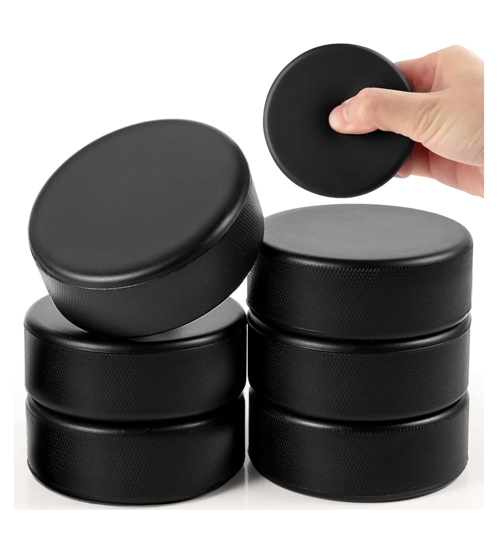 6/12/30PCS Sport Foam Hockey Pucks, 3 Inch Mini Soft Foam Hockey Pucks with Mesh Bag Colored for Adult Indoor Outdoor Use Sport Game Classic Training and Practicing