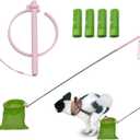 Wzxlj. Y Dog Pooper Scooper, 30" Extendable Handle, Lightweight for Small & Large Dogs, Pet Waste Removal Tool for Yard (Dog Pooper Scooper)