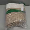 OIAHOMY Large Storage Basket, Cotton Rope Woven Blanket Basket, Toy Bin for Baby Room, Container for Blanket Storage in Living Room, 20''16''12'', Brown & White (65L)