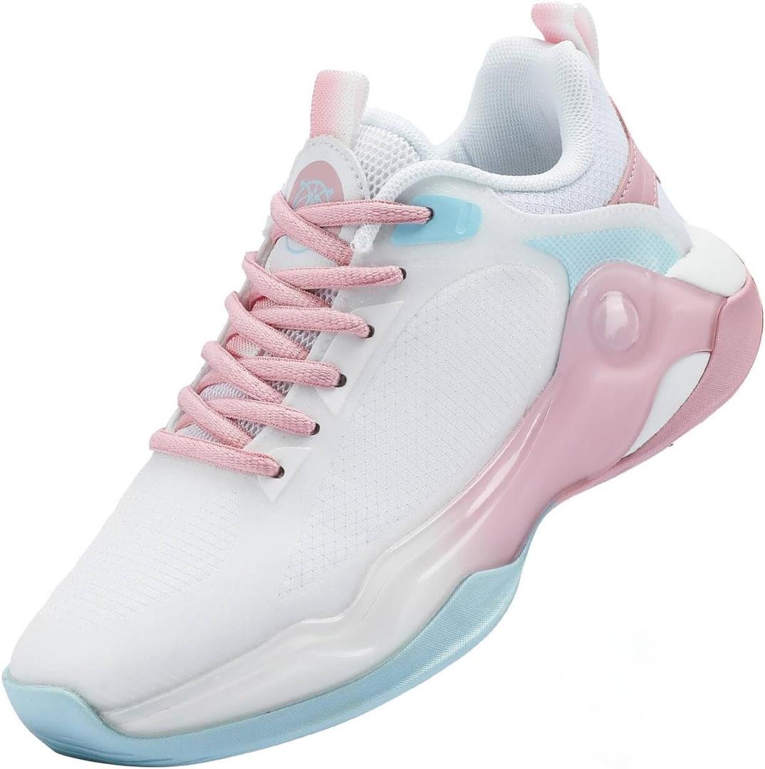 BEITA Basketball Shoes for Women Fashion Sneakers Sport Shoes Anti Slip Breathable Tennis Shoes Volleyball Shoes Pickleball Shoes Running Shoes Rubber Sole Indoor Outdoor Court Light Weight Wide, 40