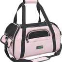 JESPET Soft-Sided Kennel Pet Carrier for Small Dogs, Cats, Puppy, Airline Approved Cat Carriers Dog Carrier Collapsible, Travel Handbag & Car Seat (19.0"L x 10.0"W x 13.0"H)