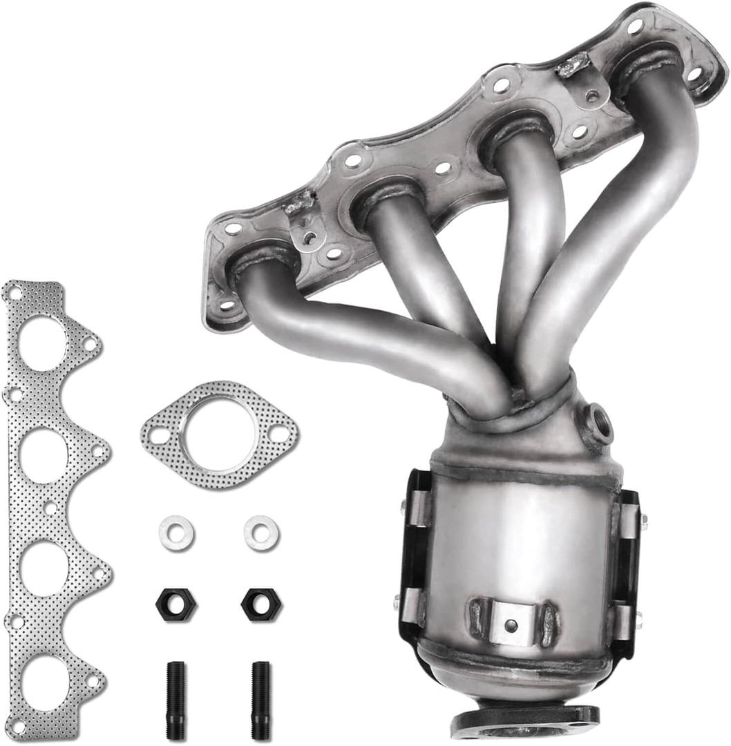 Upgrade Catalytic Converter W/Gasket Kit Compatible with 2012 2013 2014 2015 2016 2017 Hyundai & Kia - Accent, Veloster Rio Soul L4 1.6L Replace #674 891, 285102BEF1 Direct-fit(EPA Compliant) (12-17 Front Veloster,Soul 1.6L)