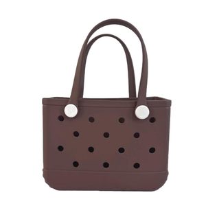 Rubber Tote Bag Small Beach Bag Waterproof Outdoor Tote Bag Portable Open Handbag for Sports Beach Boat Outdoor