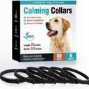 25 Inch Adjustable Waterproof Calming Collar for Dogs 6 Packs