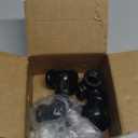 GeilSpace 3-Way, Malleable Iron Pipe Fittings - Vintage DIY Industrial Shelving, Industrial Decor, Furniture DIY (1/2", Black) (0.5 Inch)