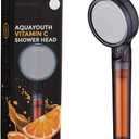Vitamin C Handheld Shower Head | Built-in Vitamin C + Ceramic Balls Reduces Chlorine & Chloramine, While Improving Skin and Hair Health