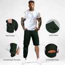 GINGTTO Mens Outdoor Hiking Convertible Pants Slim Fit Stretch Cargo Joggers Lightweight Work Pants for Men