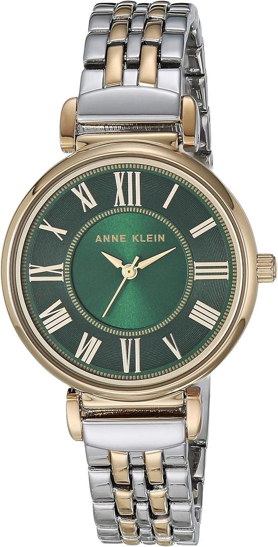 Anne Klein Women's Bracelet Watch (Two Tone/Green)