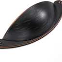 HESTIA HARDWARE 10 Pack | 2.5 Inch Drawer Pulls Oil Rubbed Bronze Pulls for Cabinets Pull | Bathroom Drawer Handle Pulls| Kitchen Cabinets Handles | Cup Pull (Z7.10.O)