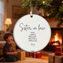 to My Amazing Sister-in-Law  2025 Christmas Ornament, Heartfelt Holiday Keepsake, Family Chosen by Heart Appreciation Gift for Her (S11)