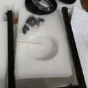 Luupyia 20 Inches Drum Chandelier with Metal and Fabric Shade, 5Lights Farmhouse Drum Pendant Light Large Rustic Fabric Chandelier, Height Adjustable Farmhouse Chandeliers for Bedroom Dining Room E26