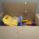 Toddler Swing Set, 3-in-1 Baby Swing Outdoor/Indoor, Toddler Swing&Jumper with Foldable Metal Stand, Baby Swing Outdoor for Aged 6 Months to 10 Years Old (Blue)