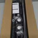 Mcrbeay Shower Curtain Rod, 1" Diameter Heavy Duty Tension Shower Rod, Non Slip Adjustable 28-102 inch No Drilling Shower Curtain Rods Spring Tension For Bathroom, Shower Stall, No Rust, Black