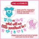 He or She What Will Our Little Sweetheart Be Banner Happy Valentines Day Gender Reveal Boy or Girl He or She Heart Love Romantic celebration Decorations Baby Shower Party Supplies