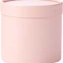 Flower Box Round Cardboard Boxes Wedding Party Rose Flower Packaging Decorations Valentine Day Gifts Supplies (Pink)