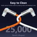 USB C to USB C Cable10ft, 240W 2-Pack USB 2.0, Type C Charger Cable Fast Charge for iPhone 16/16Pro/16Plus/16ProMax,MacBook Air,iPad Pro,Pixel,Samsung Galaxy S23/S24-Orange +White