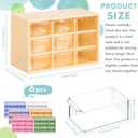 Amyhill 6 Pcs Mini Drawer Organizer Small Organizer with 9 Drawers Plastic Desktop Craft Storage Box for Office Home Room Jewelry Cosmetics Collection(Multicolored)