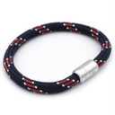 WIND PASSION - Paracord Bracelet for Men & Women | Nautical Bracelet Inspired by Sailor Sea Apparel | Handmade with Braided Rope and Magnetic Clasp | For Men and Women looking for a Sports, Athletic or Surf Style | Waterproof Resistant L