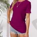 Minetom Women's T Shirts Short Sleeve Tops Casual Summer Tees (XXL)