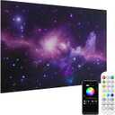 8 Pack Sound Proof Foam Panels for Walls, 48" X32" Art Acoustic Panels Soundproof Wall Panel with Fiber Optic Starlight, Decorative Acoustic Wall Panel for Home Office Gaming Kids Room Starry Night
