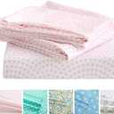 Vonty Kids Bed Sheets Twin Pink Heart Printed Sheets for Girls, Soft Lightweight Microfiber Easy Wash Bedding Set (1 Fitted Sheet + 1 Flat Sheet + 1 Pillowcase)