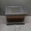 Mystozer Pull Out Spice Rack Organizer for Cabinet, Slide Out Spice Racks, Easy to Install Spice Cabinet Organizers, 7.4" Wx10.43 Dx8.26 H, 3 Drawers 2 Tiers(Silver)