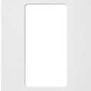 Lutron Claro Light Switch Cover Plate, 1 Gang Wallplate, for Decorator Light Switches, Rocker Light Switch Cover, Outlet Cover, Screwless Switch Plate Cover, Satin, SC-1-SW, Snow