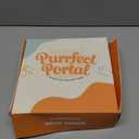 Purrfect Portal Meow Manor Cat Door Interior Door - No-Flap, Fits Cats Up to 20 lbs, Easy DIY Setup, No Training Needed (Original, White With Gold Accents)