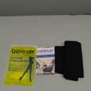 Beister 15-20 mmHg Compression Stockings for Women & Men, Thigh High Medical Footless Graduated Compression Sleeves with Dot Silicone Band, Support Pressure Socks for Varicose Veins, Edema, DVT (XL, Black)