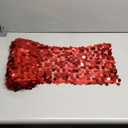 12 x 108 Inch Red Sequin Table Runner Glitter Rectangle Big Sequin Table Runner for Wedding Party Birthday Christmas Halloween Decoration (1 Pack)